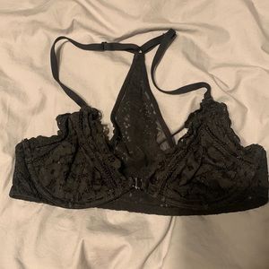 Black lace bralette